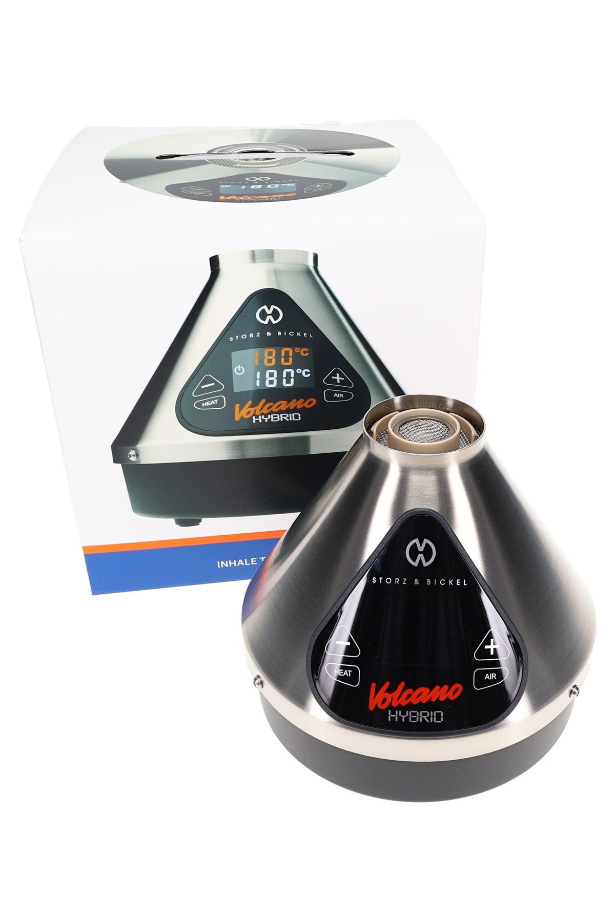 Storz & Bickel Volcano Hybrid Vaporizer – Balloon & Whip – Onyx Black, Silver & Black