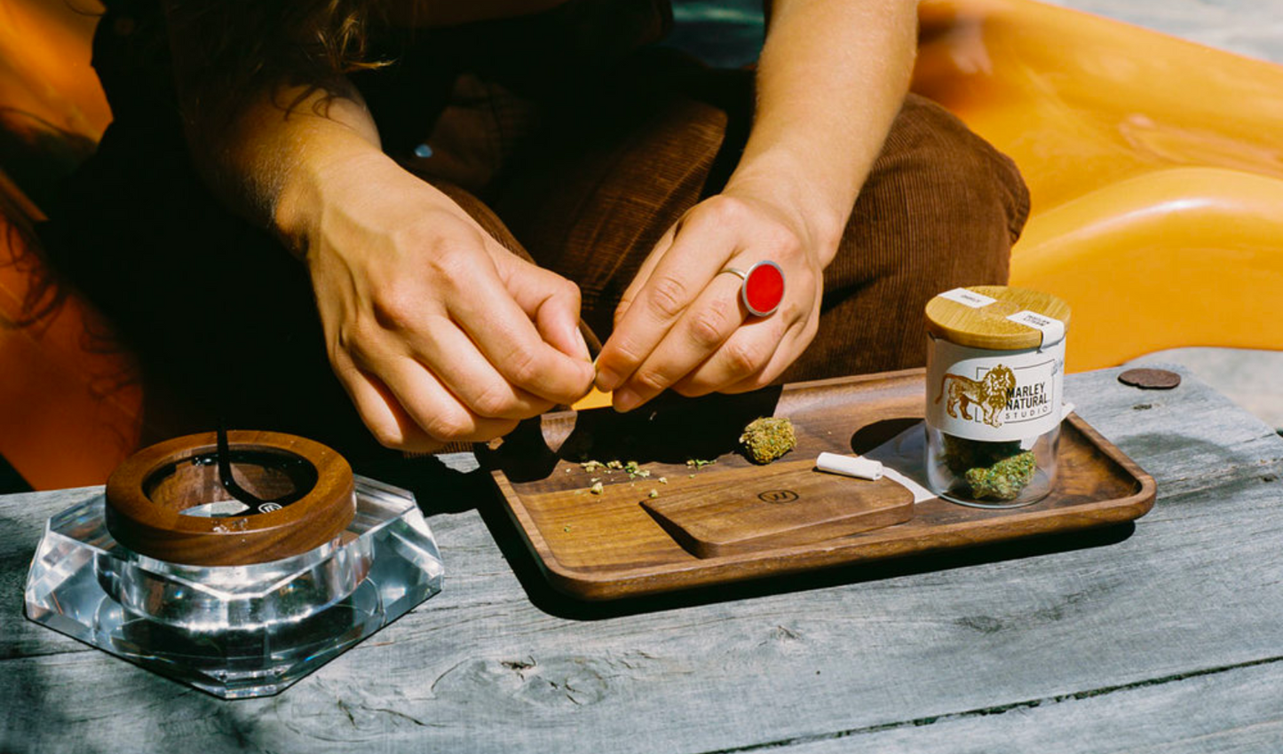 Black Walnut Rolling Tray