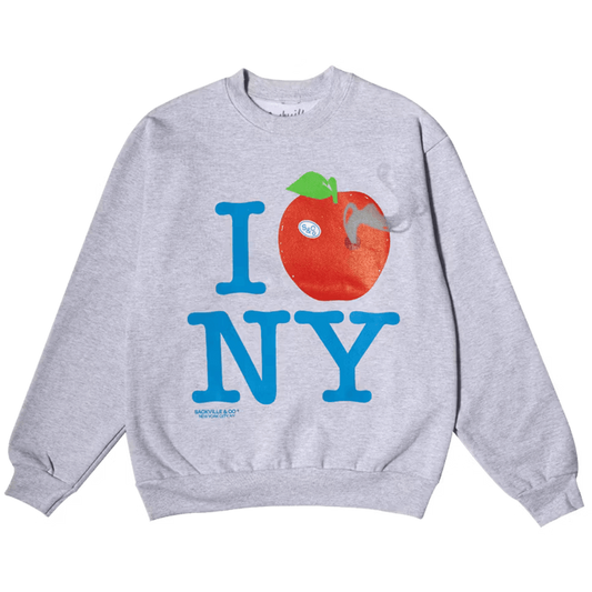 Greetings from NY Grey Crew Sweater