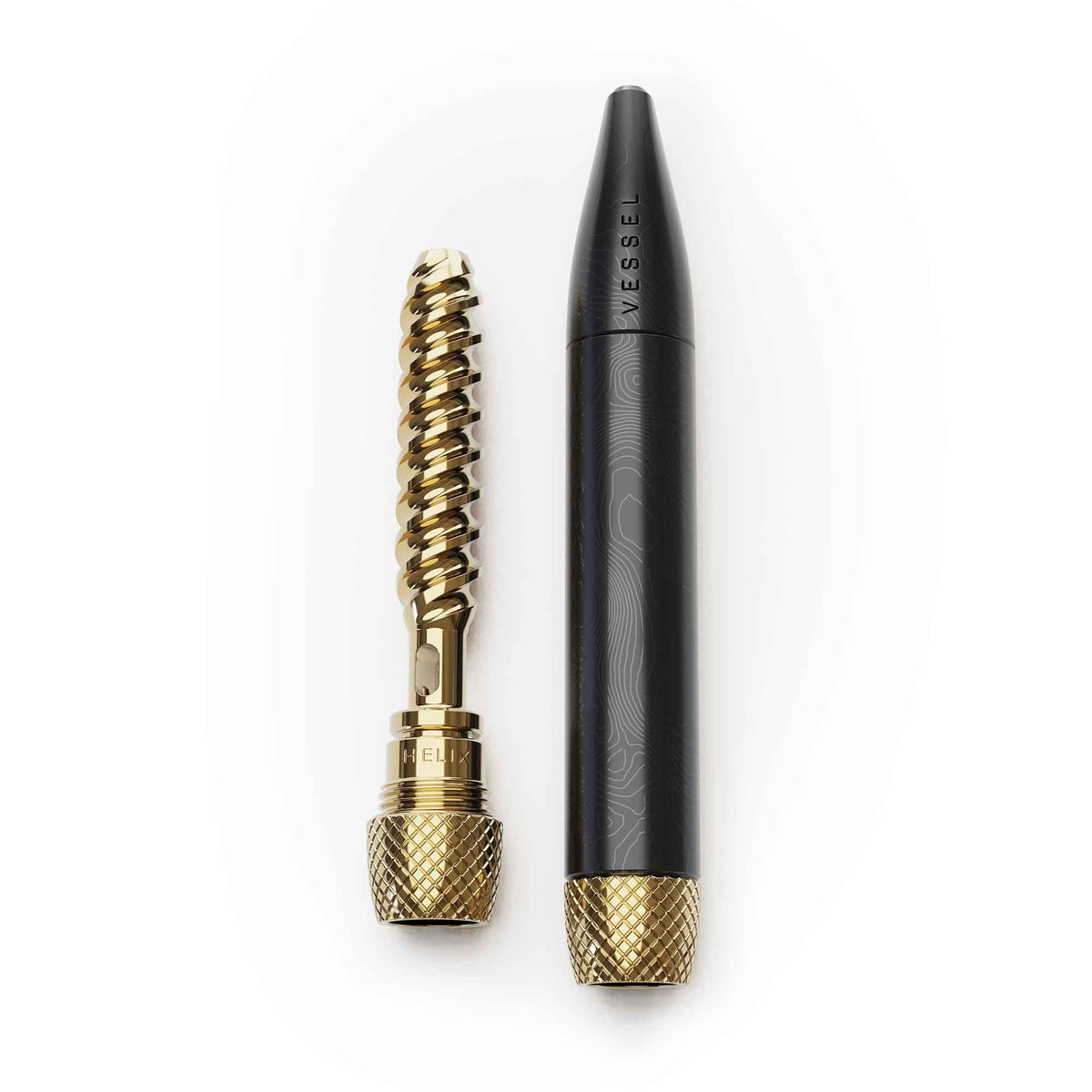 Vessel Helix brass one-hitter pipe