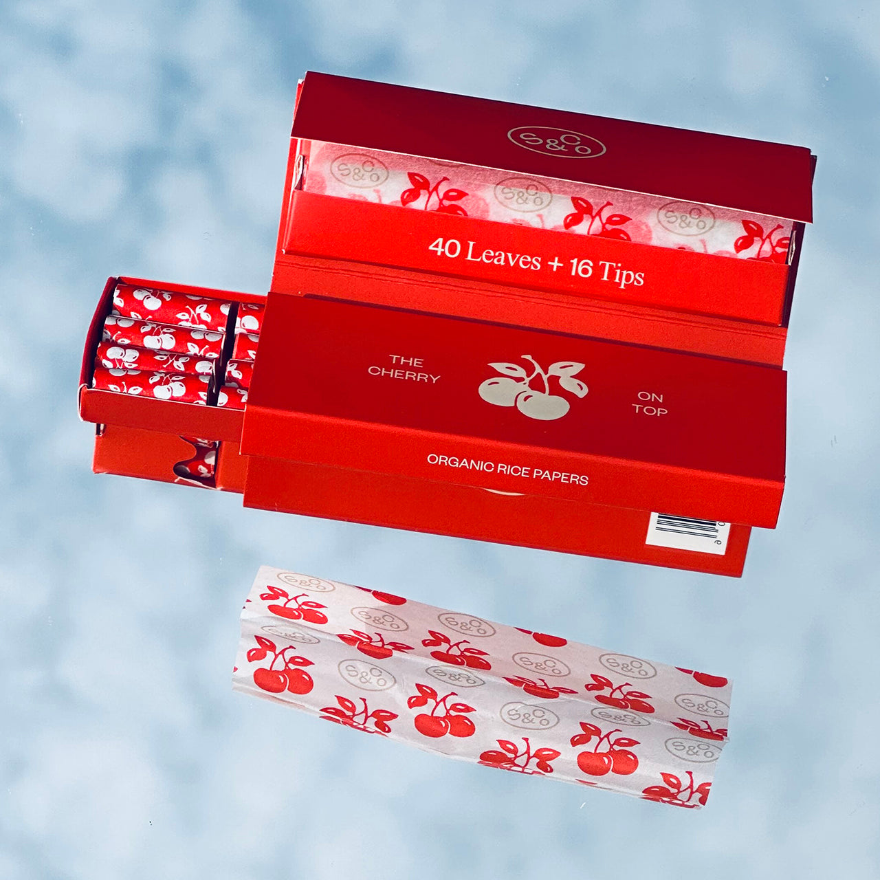 Cherry Red Rolling Papers - 24 Case - Sackville & Co.