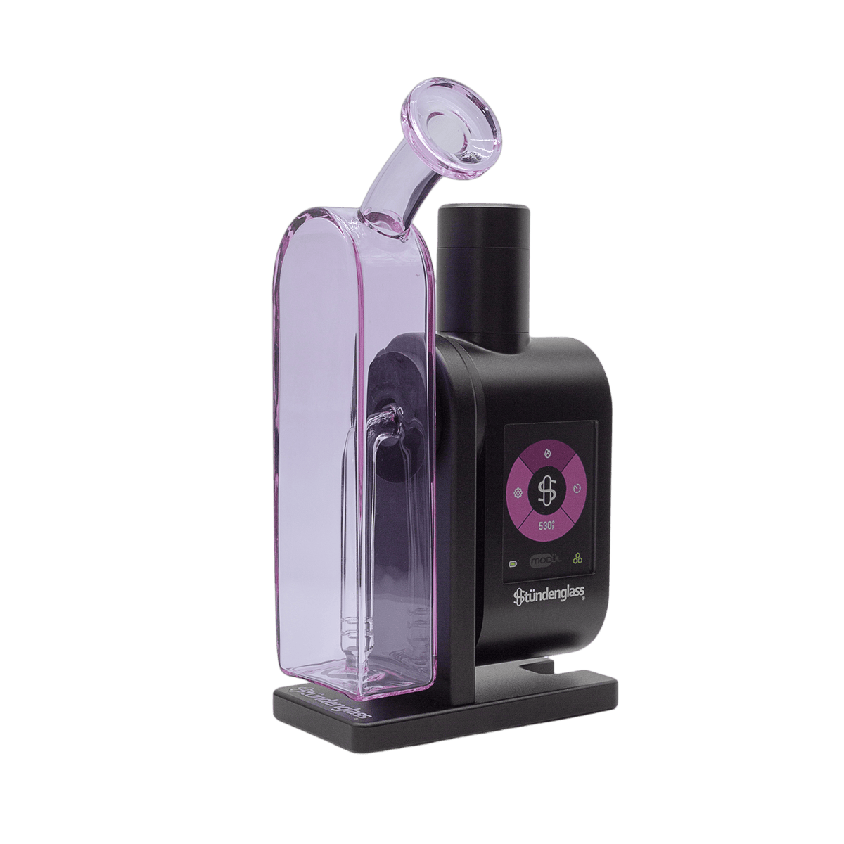 Stundenglass Modul and Dok travel set, purple glass