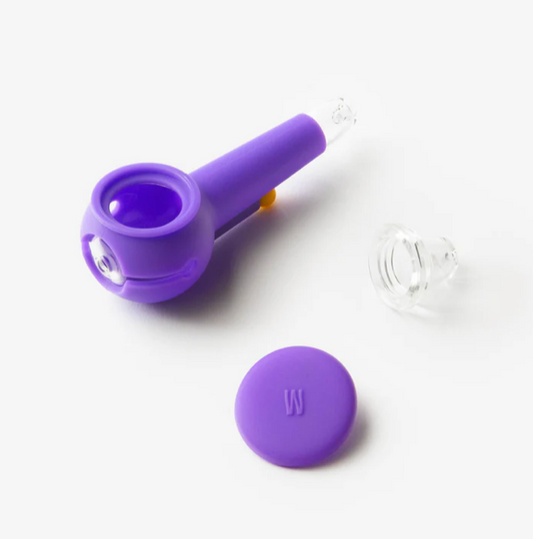WEDAY The Pipe, forest green glass hand pipe