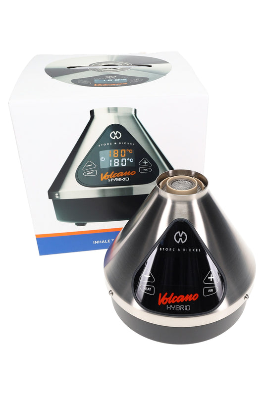 Storz & Bickel Volcano Hybrid Vaporizer – Balloon & Whip – Onyx Black, Silver & Black