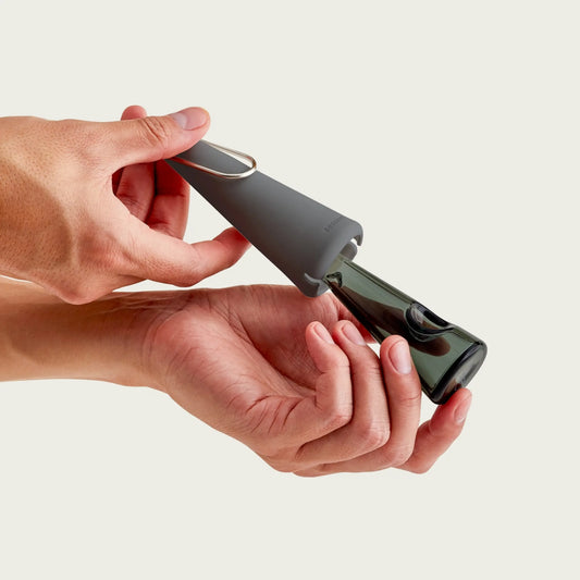 Session Goods Charcoal glass hand pipe