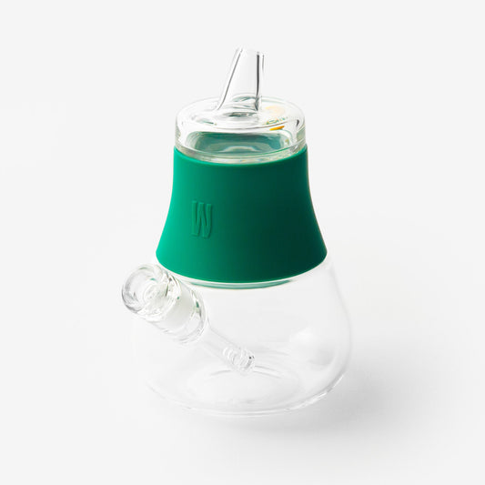 WEDAY The Bubbler, forest green glass bubbler
