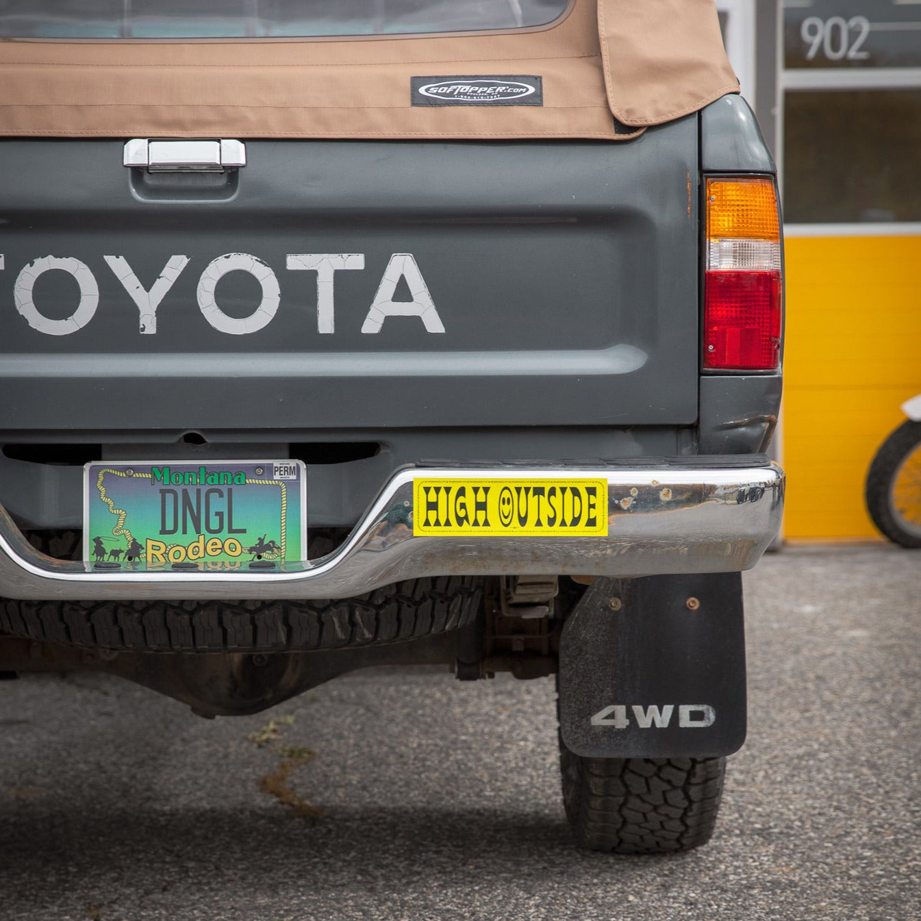 High Outside Bumper Sticker